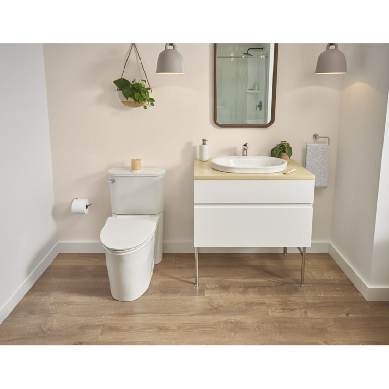 Elongated White Toilet Seat